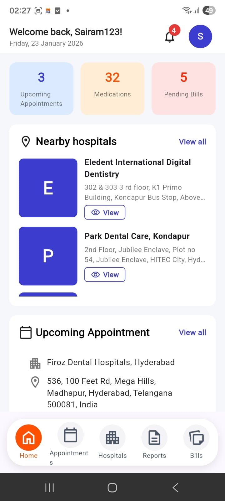 App screen 1